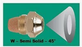Oil Burner Nozzle, 50 45 W, Semi Solid Spray Green Cap All purpose semisolid Oil Nozzle 50 45 W