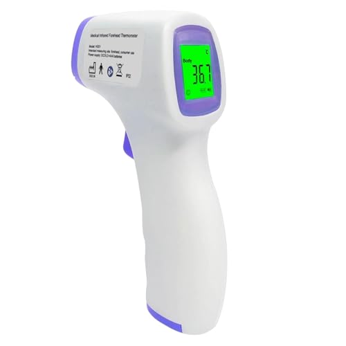 Forehead Thermometer,No Touch Forehead Thermometer with Fever Alarm,Digital Thermometer for Adults Kids with 32 Sets of Memory Data,for Family Healthcare Temperature Measurement