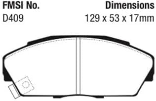 Image of EBC Brakes DP4719 /2R Yellowstuff Street and Track Brake Pad