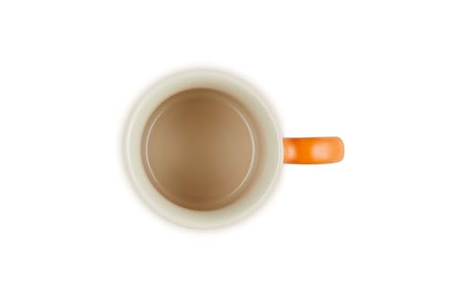 Taza de café de cerámica 350 ml naranja miniatura 3