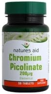 (3 Pack) - Natures Aid - Chromium Picolinate 200ug | 90's | 3 Pack Bundle