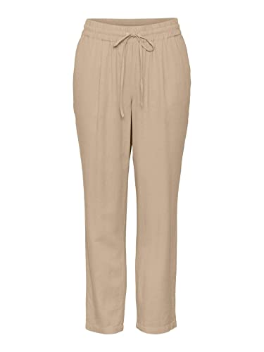Vero Moda Women's VMJESMILO Ankle Pants GA NOOS Hose, Irish Cream, M