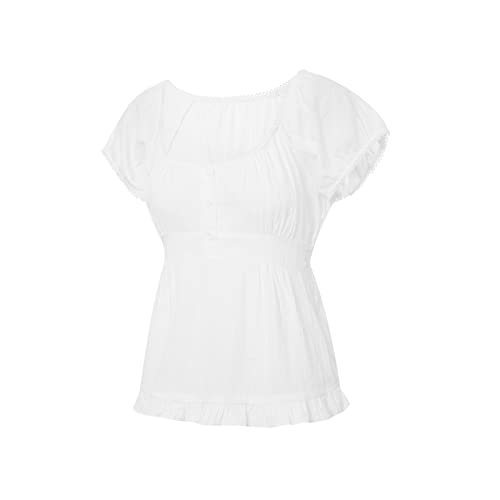 Image of Fairy Grunge Y2k Shirts Vintage Crop Tops Short Sleeve Girls Slim Fit Tees