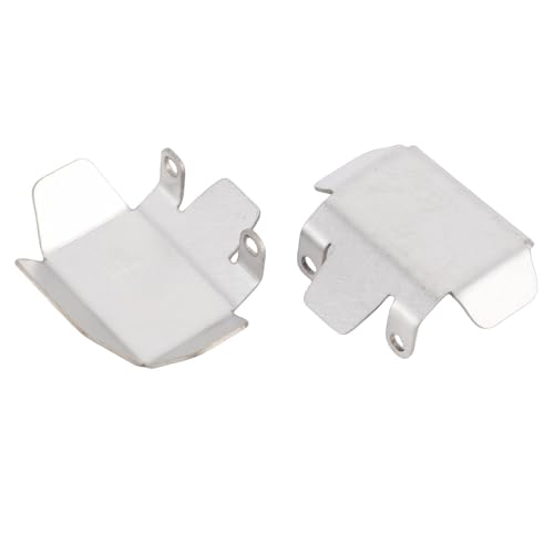 Keenso Skid Plate, RC Axle Skid Plate Set for VS4 10, Lightweight Alloy with Cooling Vents, Front and Rear Differential Protection for Crawling