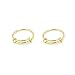 Magik 14K Gold Or S925 Silver Plated Double Line Adjustable Ring Color-Proof Ring (#03 Gold)