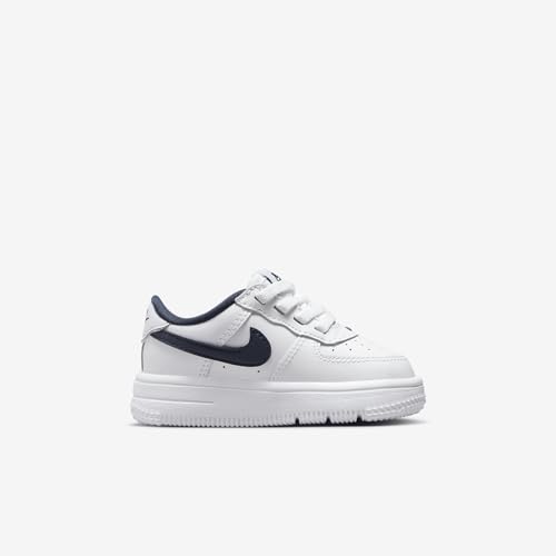 Nike Force 1 Low EasyOn Baby/Toddler Shoes (FN0236-104, White/Football Grey/Midnight Navy)3