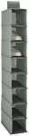 Amazon Basics 8-Tier Organisateur de chaussures de rangement, 29.2 x 14 x 104.1 cm, Gris foncé