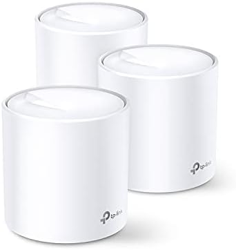 TP-Link Deco X20 WiFi 6 Mesh System, AX1800 Dual band, Replacement of router and amplifier, 6×gigabit ports, WPA3, up to 540m2 and 150+ devices, HomeCare, Install via app, 3-pack