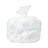 Medline Low-Density Trash Can Liner, White, 33 Inches x 39 Inches, 1 Mil, Roll