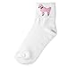 Hip Hop 50's Shop Girls Bobby Socks W/Poodle Applique for Children and Toddlers (Light Pink, Child)