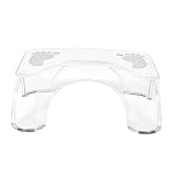 Sgabello da Bagno Trasparente Pieghevole in Plastica per Wc