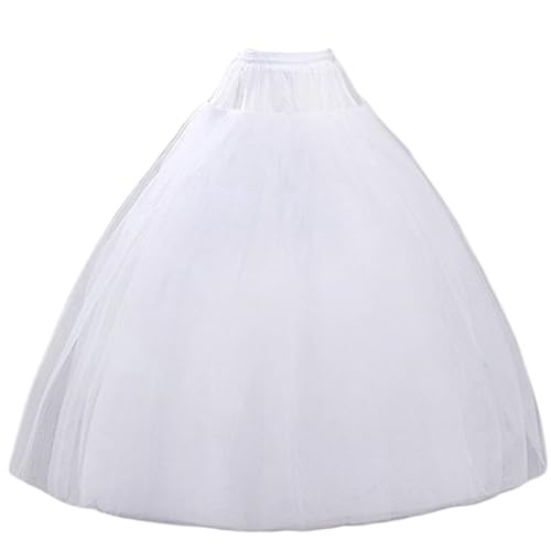 Hoopless Petticoat Crinoline Underskirt Skirt 8 Layers Floor Length Ball Gown Petticoat Underskirt Slip for Wedding