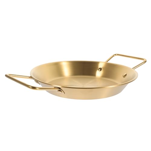 Warmhm Poêle à Steak en Acier Inoxydable Antiadhésive 28 CM Poêle à Bord Casserole Domestique Compatible Induction pour Viande Salades et Pâtes 1 Pièce