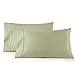 HC COLLECTION 1500 Thread Count Egyptian Quality 2pc Set of Pillow Cases, Silky Soft & Wrinkle Free-King Size, Sage Green