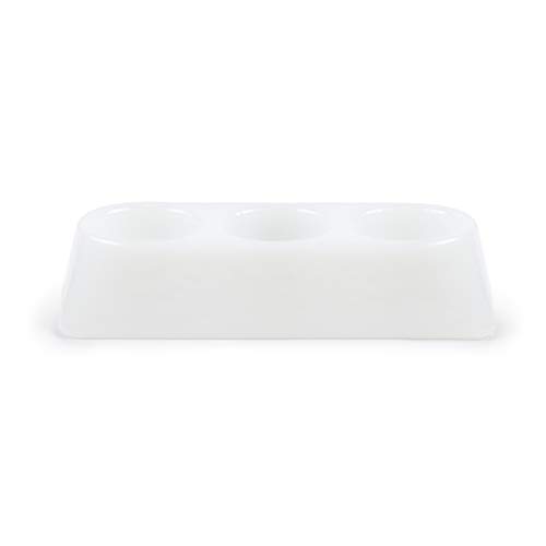 Spa Treatment Dish - Ideal for manicures, pedicures, facials, and more - Recyclable, Made of Resin, BPA and Toxin free (Frost White)