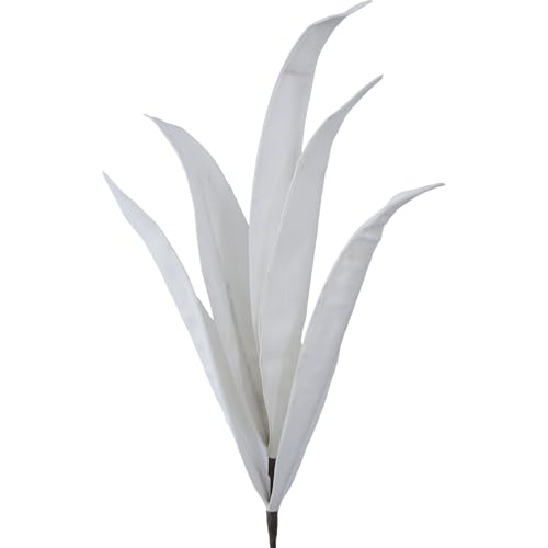 Branches de feuilles artificielles blanches en mousse EVA 80 cm