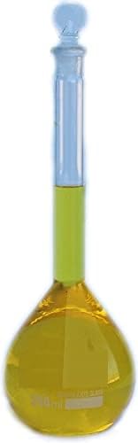 Saini_MEDICOS Volumetric Measuring Flask 250ml with Glass Stopper Borosilicate Glassware Class B for Chemistry Measuring Flask Laboratory Apparatus (Pack of 1)