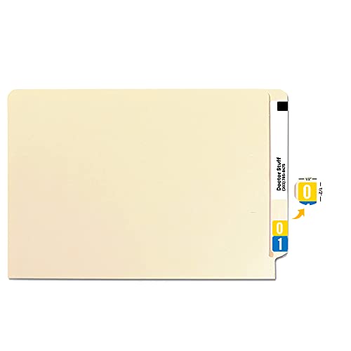 Doctor Stuff - File Folder Labels, Number 1, Compatible With Smead Etsn Series Chart Stickers - Etsn Series Chart Stickers, Blue, 1/2" X 1", 1, 250/Package #TOP3