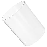 PERSELOSO Transparenter Klarglashalter aus Borosilikatglas Gerader Kerzenschirm mit...