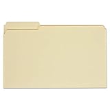 Universal 15121 File Folders, 1/3 Cut First Positions, One-Ply Top Tab, Legal, Manila (Box of 100)