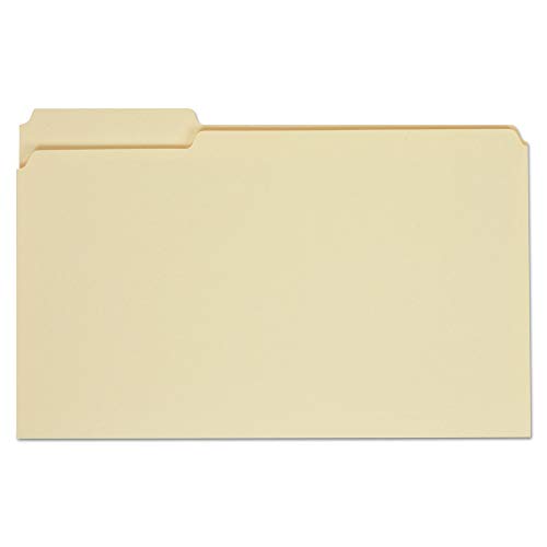 Universal 15121 File Folders, 1/3 Cut First Positions, One-Ply Top Tab, Legal, Manila (Box of 100)