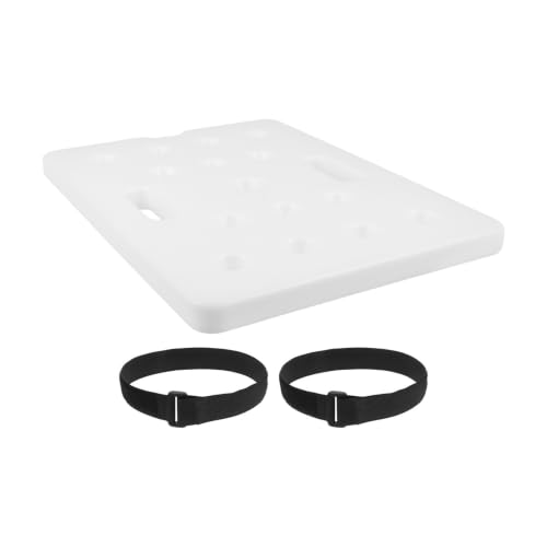 Caja de contrapeso blanco para barandilla de piscina de plástico resistente con cintas 2