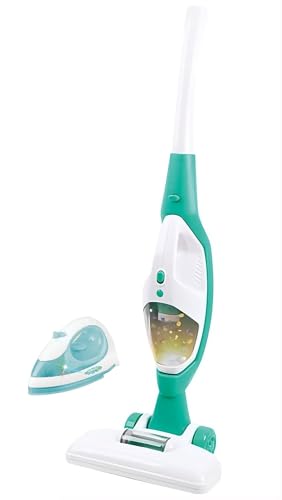Aspirapolvere Giocattolo Bambini 2 in 1 con Aspirabriciole Estraibile, Effetto