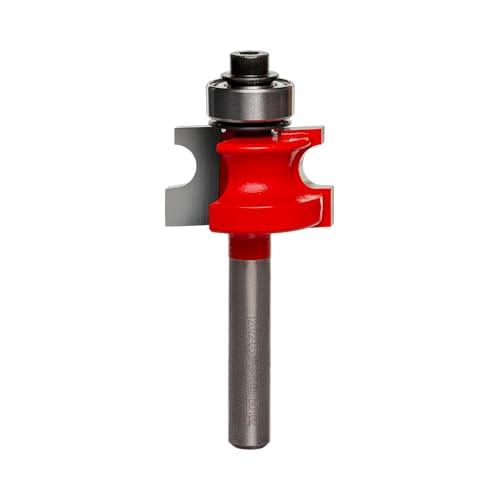 Freud 80-102: 1/8" Radius Traditional Beading Bit with 1/4" Shank, Perma-shield Coating Red