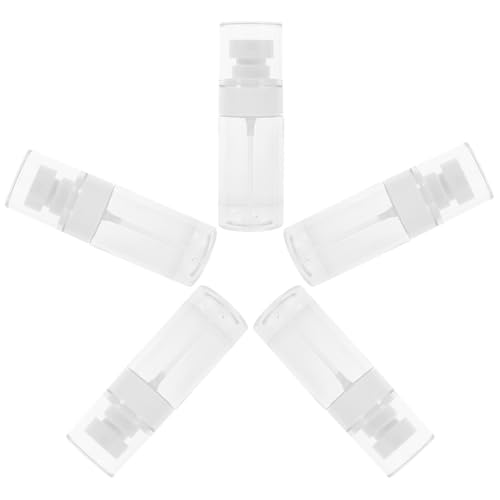 MAGICLULU Botellas de Spray de Niebla Fina Vacías 30ml, Set de 5 Unidades Transparentes, Envases Rellenables Portátiles para Líquidos y Cosméticos, Ideales para Viaje y Cuidado Personal