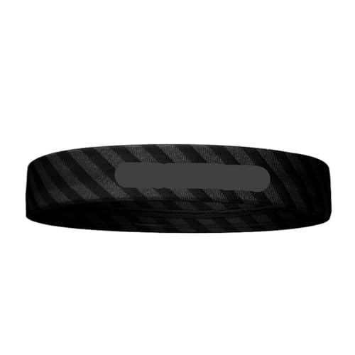 Bandeau de sport antidérapant noir élastique et séchage rapide pour le yoga