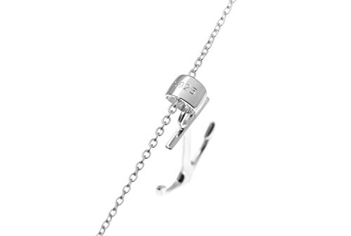 Ancre Pendentif avec Collier | tout en argent sterling 925 | dans les couleurs argent, or, or rose | by Serebra Jewelry (Argent) – vue 5