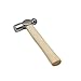 Zalaxt Mini Wooden Handle Round Head Hand Hammer, Reinforced Ball Hammer, Escape Tool for Prying Nails, Woodworking & Repairing