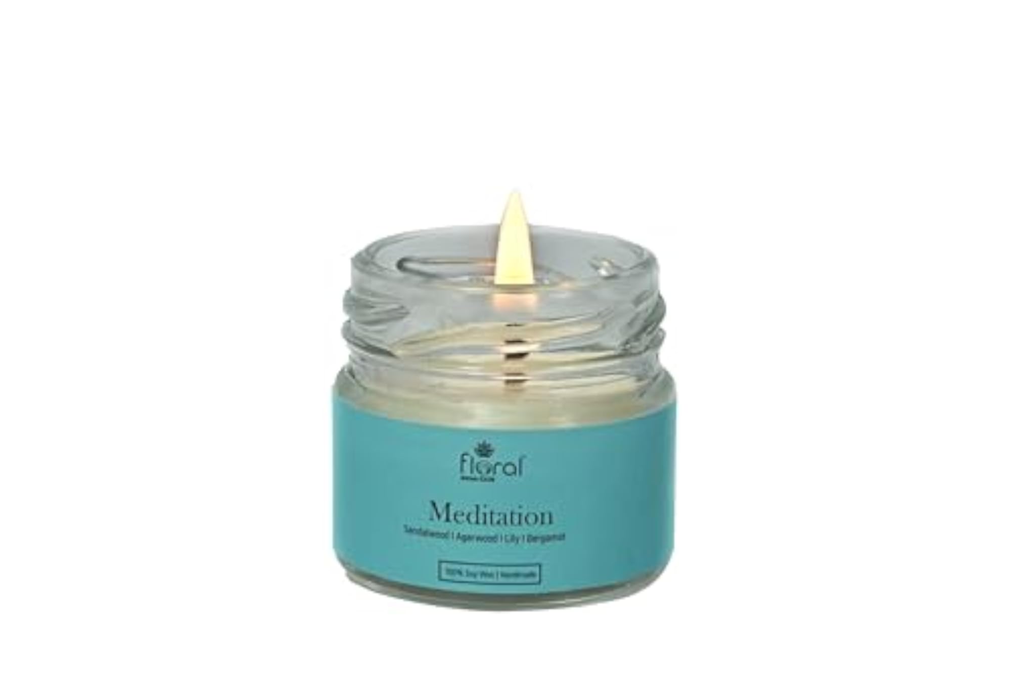 Meditation Candle with Pineapple Bliss and Lavender Scent