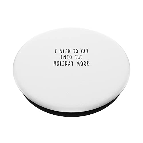 I need to get into the holiday mood PopSockets Swappable PopGrip, Black - Image 2