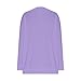Women's Cowl Neck Ruched Tops Draped Front Long Sleeve Tee T Shirt Teacher Outfits Solid Color Work Trendy Tops Purple M