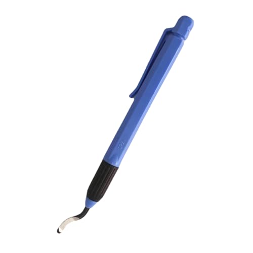 Pipe Deburring Tool, Multifunctional Pipe Trimming, 4.65x0.59x0.59 Inches Blue Burr Remover, Metal Plumbing, Lightweight Portable Tools for Edge Smoothing Hand, Hobby, and Professional Use