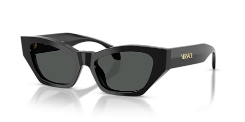 Versace Woman Sunglasses Havana Tortoise Frame, Dark Grey Lenses, 53MM