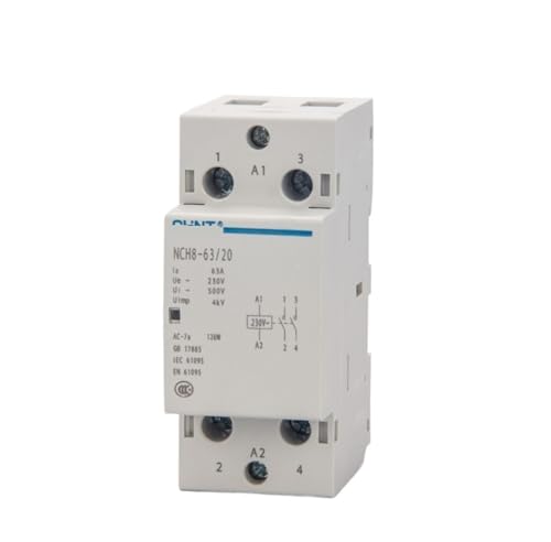Contrôleur domestique combiné H8-63/20 monophasé 220V 2NO pour tableau électrique