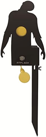 Atflbox Metal Zombie Air Gun Pellet BB Guns Rimfire Reset Target, Rated for .177 .22 Caliber Outdoor Shooting and Hunting