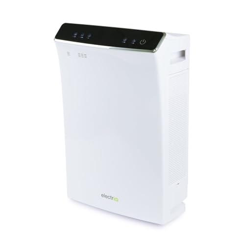 electriQ HEPA Air Purifier with Carbon Photocatalytic & Dual HEPA Filters - Provides air Purification for Rooms up to 80sqm