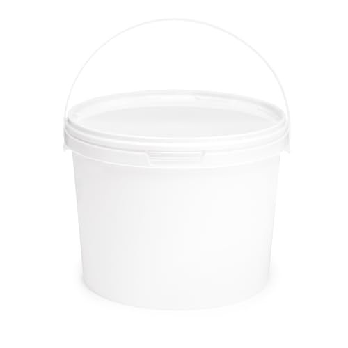 Garronda Cubo con Tapa 3 L para el Almacenamiento de Productos alimenticios y químicos 1 Pieza Blanco GD 0071