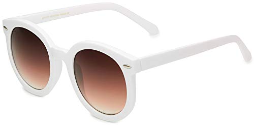 Round Oversized Retro Fashion Sunglasses for Women UV400 Trendy Big Circle Lens Designer Shades Glasses