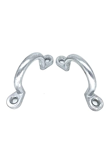 Ymhyjy Replace Trailer Tie Loop 2" I.d. Aluminum Bolt-On Lashing Rope Tie Down Ring Horse (2 Pack) #TOP7