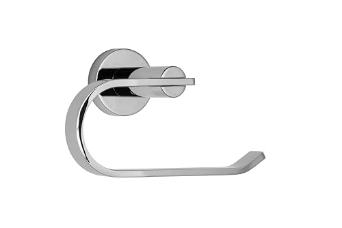 Croydex Metra Toilet Roll Holder - Durable Zinc Alloy, Quality Chrome Finish, Bathroom Storage Solution, Flexi-Fix Accessories, Easy to Fit, Screw or Glue Installation, All Fixings Included