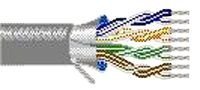 Belden 88106, Wire 24-6 Pairs Shielded High Temp FEP Cable RS-232/422/485/ 500FT