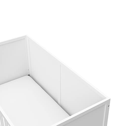 Graco Theo Convertible Crib (White) – Converts From Baby Crib To Toddler Bed And Daybed, Fits Standard Full-Size Crib Mattress, Adjustable Mattress Support Base #TOP3