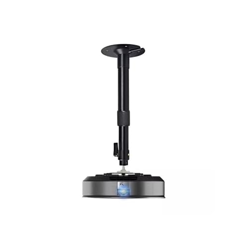 Soporte para proyector universal negro de techo y pared con cabezal de suspensión ajustable