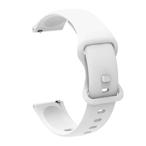 Image of 20mm Soft Silicone Nato Strap Replacement Belt Band For Fastrack Reflex Vybe Smart Watch Straps [ Not for any Other Model]