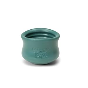 WEST PAW Zogoflex Toppl Interactive Treat Dispensing Dog Puzzle Play Toy, 100{b13794532221bd7716b1630afd9d7d94fcba1925a8b0df34bdffa89758f7d763} Guaranteed Tough, It Floats!, Made in USA, Large, Evergreen