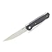 MASALONG Tactical Outdoor Sharp Precision Super Strong Hardness D2 Steel Camping Folding Knife (Black G10)